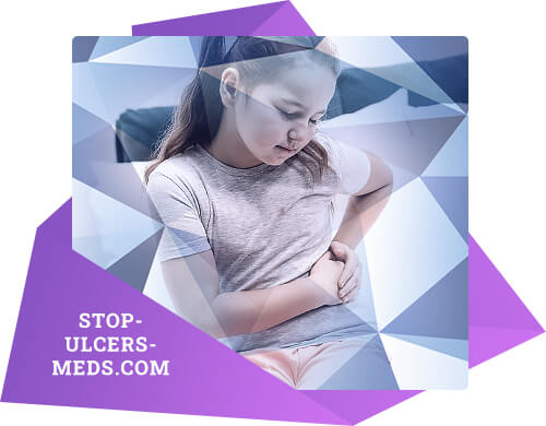 Stomach ulcer in a child